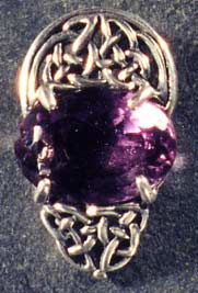 C1 Celtic Design Pendant Amethyst
