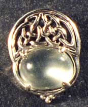 C1 Round Celtic Pendant Moonstone