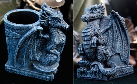 FG5 Dragon Pen Holder or Vase 4"