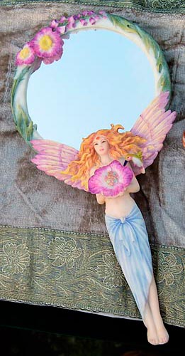 M10 Fairy with Flower Mirror 10"