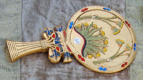 M3 Egyptian Flower Mirror 9"