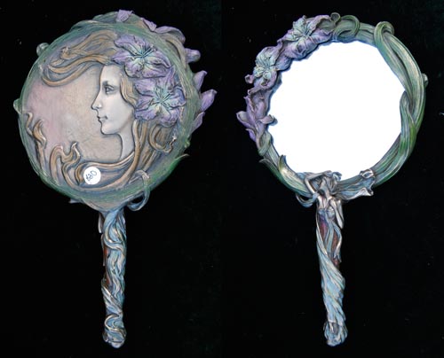 M8 Lily Lady Mirror 9.5"